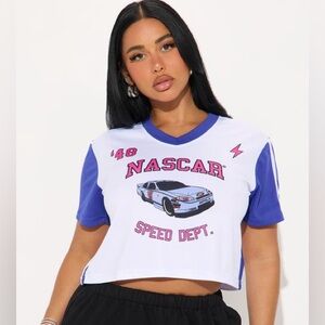 NASCAR Striped Jersey Tee